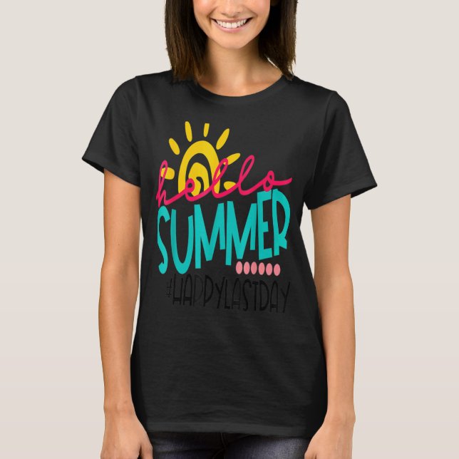 Lycklig förra dagen, undervisare i Student Grad, T Shirt (Framsida)