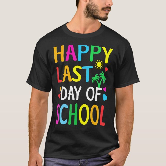 Lycklig förra dagen, undervisare i Student Grad, T Shirt (Framsida)