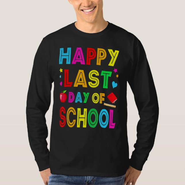 Lycklig förra dagen, undervisare i Student Grad, T Shirt (Framsida)