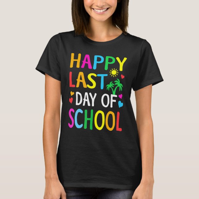 Lycklig förra dagen, undervisare i Student Grad, T Shirt (Framsida)