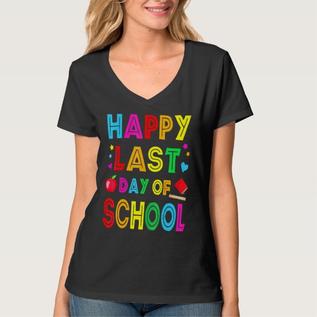 Lycklig förra dagen, undervisare i Student Grad, T Shirt (Framsida)