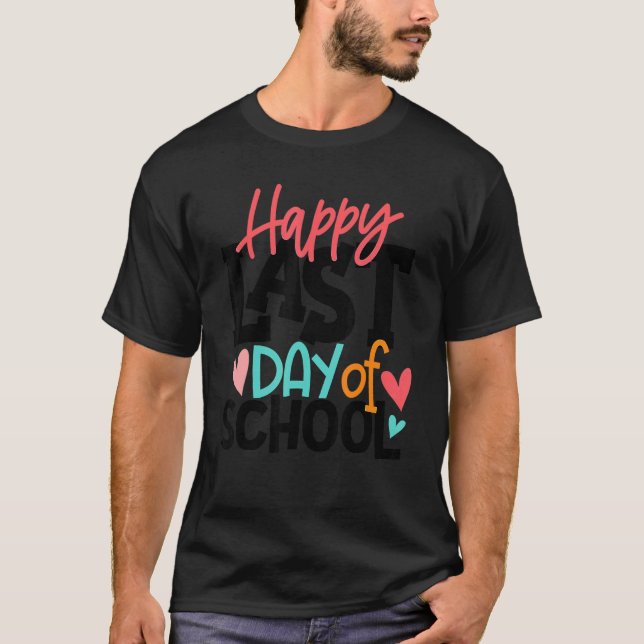 Lycklig förra dagen, undervisare i Student Grad, T Shirt (Framsida)