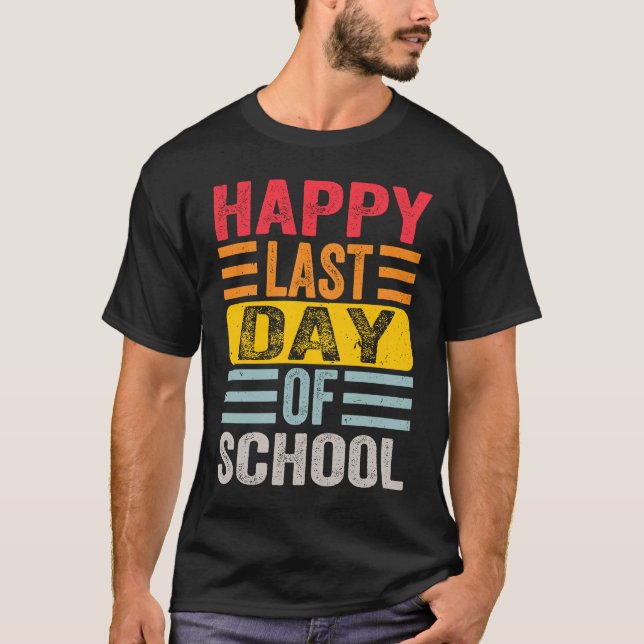 Lycklig förra dagen, undervisare i Student Grad, T Shirt (Framsida)