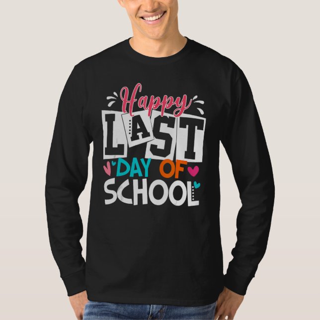 Lycklig förra dagen, undervisare i Student Grad, T Shirt (Framsida)