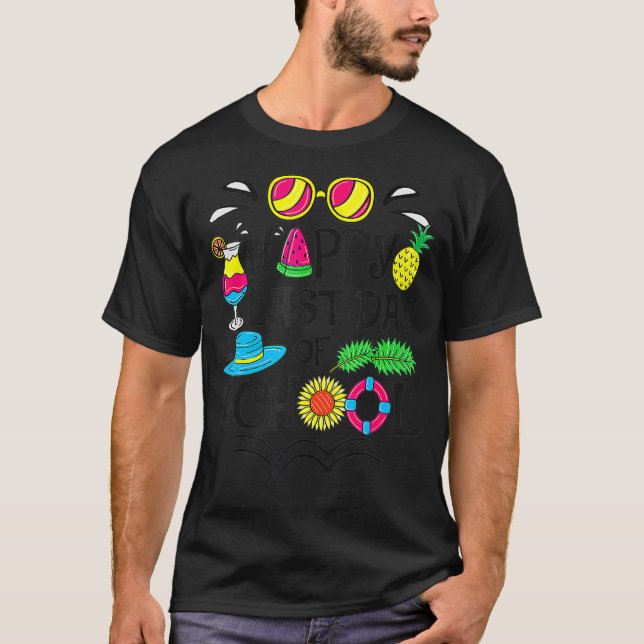 Lycklig förra dagen, undervisare i Student Grad, T Shirt (Framsida)