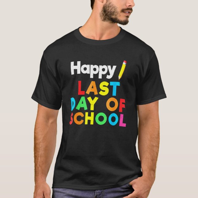 Lycklig förra dagen, undervisare i Student Grad, T Shirt (Framsida)