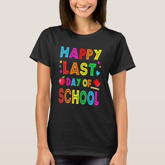 Lycklig förra dagen, undervisare i Student Grad, T Shirt (Framsida)