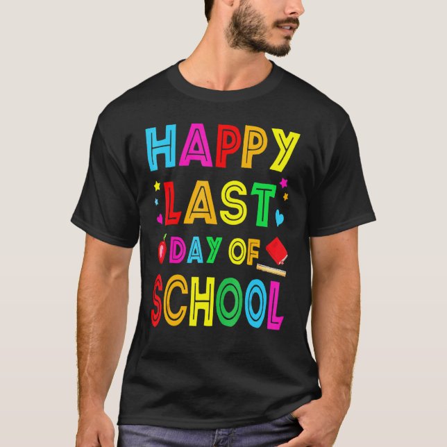 Lycklig förra dagen, undervisare i Student Grad, T Shirt (Framsida)