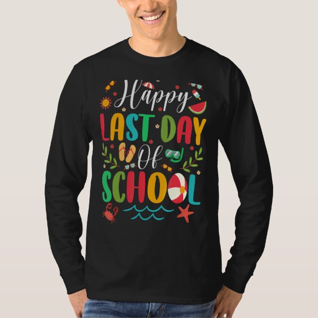 Lycklig förra dagen, undervisare i Student Grad, T Shirt (Framsida)