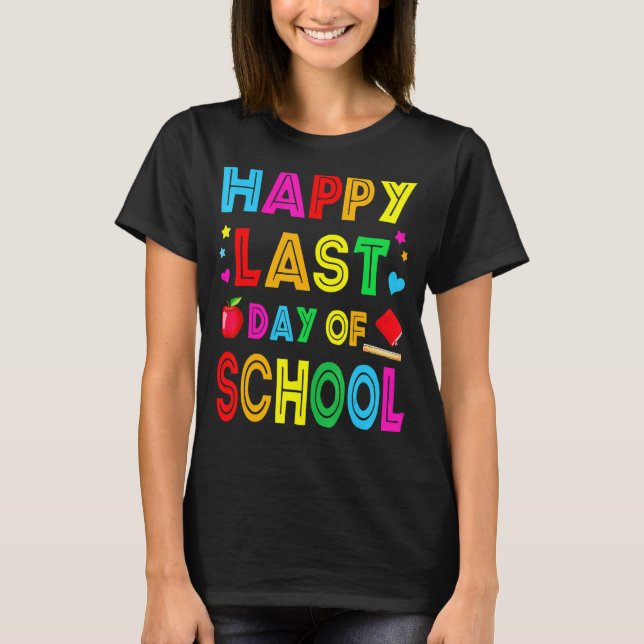 Lycklig förra dagen, undervisare i Student Grad, T Shirt (Framsida)