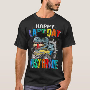 Lycklig förra dagen vid första Klass-monstern Last T Shirt