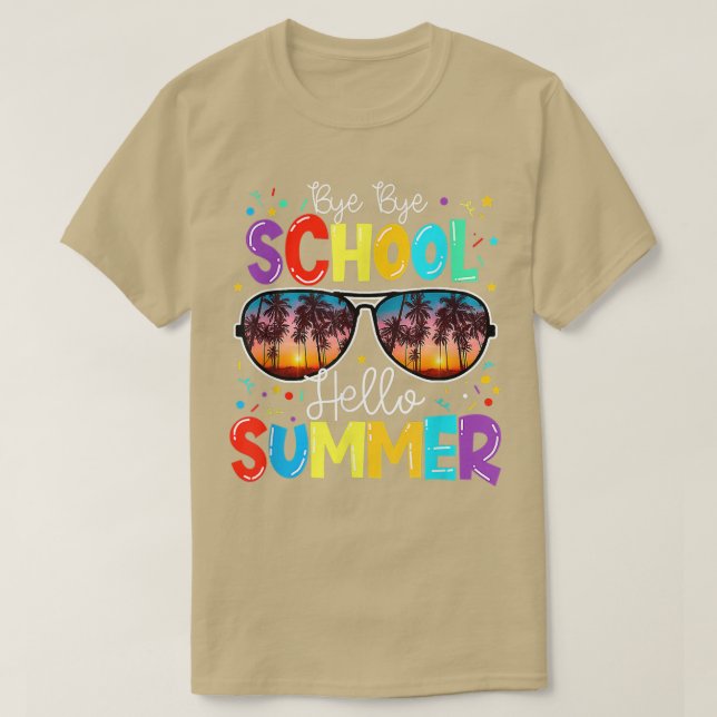 Lycklig förra Hejen: "Hej då, hej då, skoltoppmöte T Shirt (Design framsida)