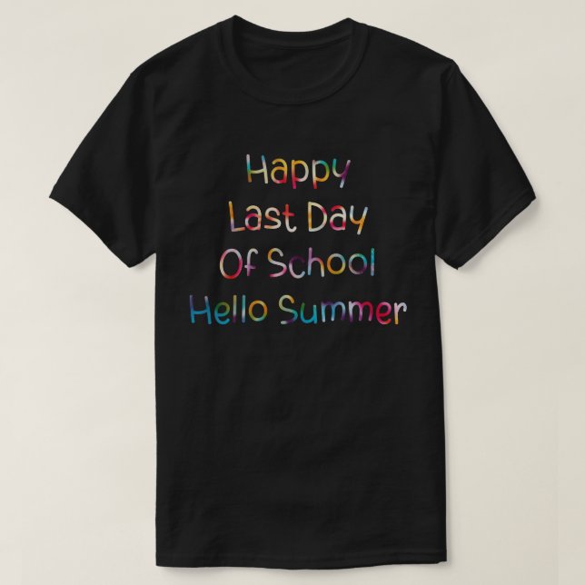 Lycklig förra Hejen på sommartid i  Studenter T Shirt (Design framsida)
