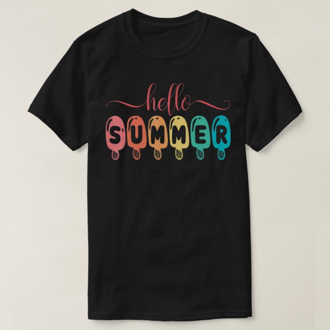 Lycklig förra Hejen sommarisCream L. T Shirt (Design framsida)
