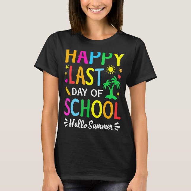Lycklig förra Hejen, sommarlärare Stu T Shirt (Framsida)