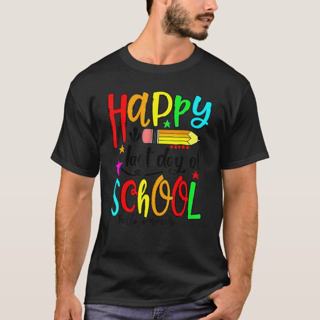 Lycklig förra Hejen, sommarlärare Stu T Shirt (Framsida)