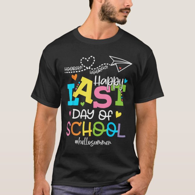 Lycklig förra Hejen Studenter och  sommaren T Shirt (Framsida)