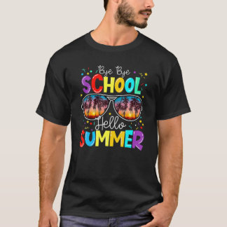 Lycklig förra skoldagen 2:e Klass-läraren, sommar T Shirt