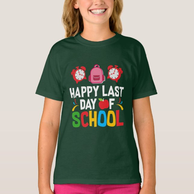 LYCKLIG FÖRRA SKOLDAGEN T SHIRT (Framsida)