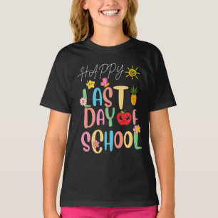 Lycklig förra skoldagen t shirt