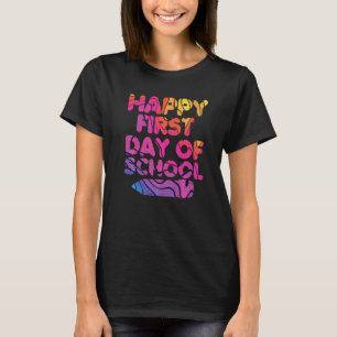 Lycklig första dag i Kindergarten Student Tea T Shirt