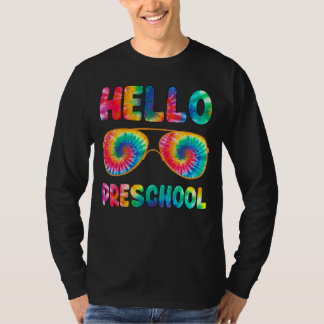 Lycklig första dagen av Hej av skolans förskoletid T Shirt