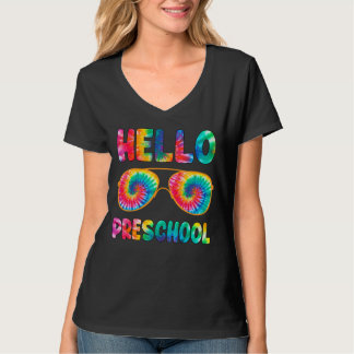 Lycklig första dagen av Hej av skolans förskoletid T Shirt