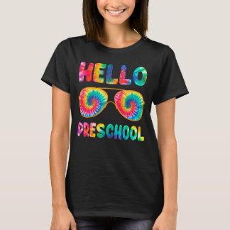 Lycklig första dagen av Hej av skolans förskoletid T Shirt