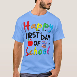 Lycklig första dagen för Back to school lärare T Shirt