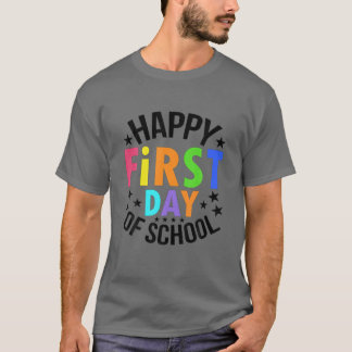 Lycklig första dagen för Back to school lärare T Shirt