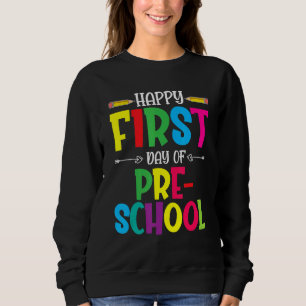 Lycklig första dagen för förskolelärare i Studente T Shirt