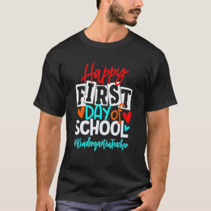 Lycklig: första dagen för skolbarnsdagbok - Garten T Shirt