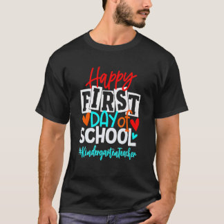 Lycklig: första dagen för skolbarnsdagbok - Garten T Shirt