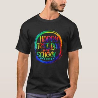 Lycklig första dagen för skollärarutbildning, grun t shirt