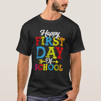 Lycklig första dagen för skolskeppslärare Studente T Shirt