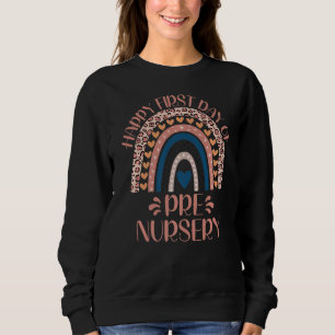 Lycklig första dagen före sjuksköterskan tillbaka t shirt