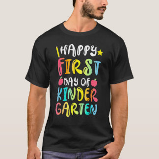 Lycklig första dagen i Kindergarten Back to school T Shirt