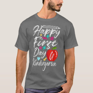 Lycklig första dagen i Kindergarten-lärarstugan St T Shirt