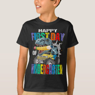 Lycklig första dagen i Kindergarten Monster Lastb T Shirt