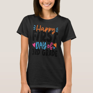 Lycklig första dagen i skola 3:e Klass för pojke K T Shirt
