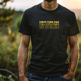 Lycklig första Far-dagen gulten brev humor T Shirt