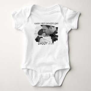 Lycklig första Fars dag, ny pappa och Baby foto T Shirt