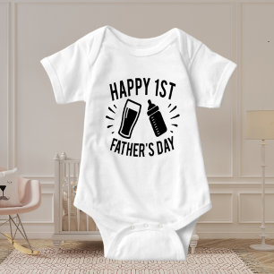 Lycklig första Fars dag ord T Shirt