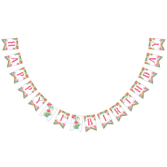 Lycklig första födelsedag, Flamingos Vimplar (Alla)