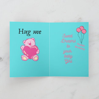 Lycklig första födelsedag kort