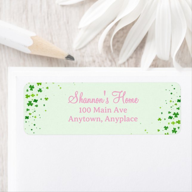 Lycklig Första Födelsedagsfest Returadress Etikett (Insitu)