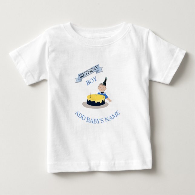 Lycklig första födelsedagskvällen Cute Pojke T Shirt (Framsida)