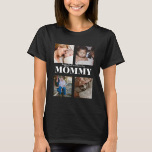 lycklig första mors dag söt fotokollage T-Shirt