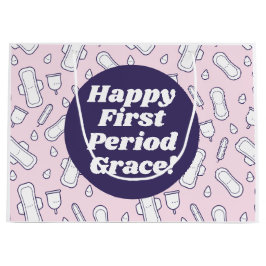 Lycklig första perioden Party Rosa Cute Tampon Pad