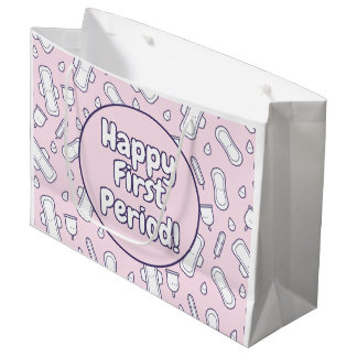 Lycklig första perioden Party Rosa Cute Tampon Pad